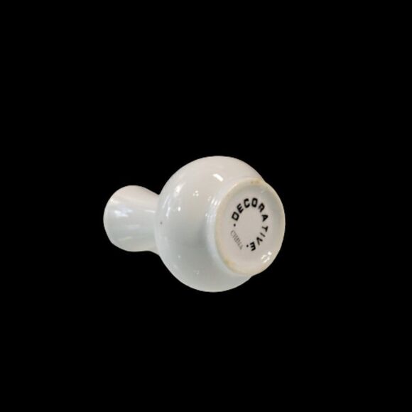 Decorative China Mini Vase with Pink Yellow Blue Flowers Porcelain Ceramic - Picture 4 of 7